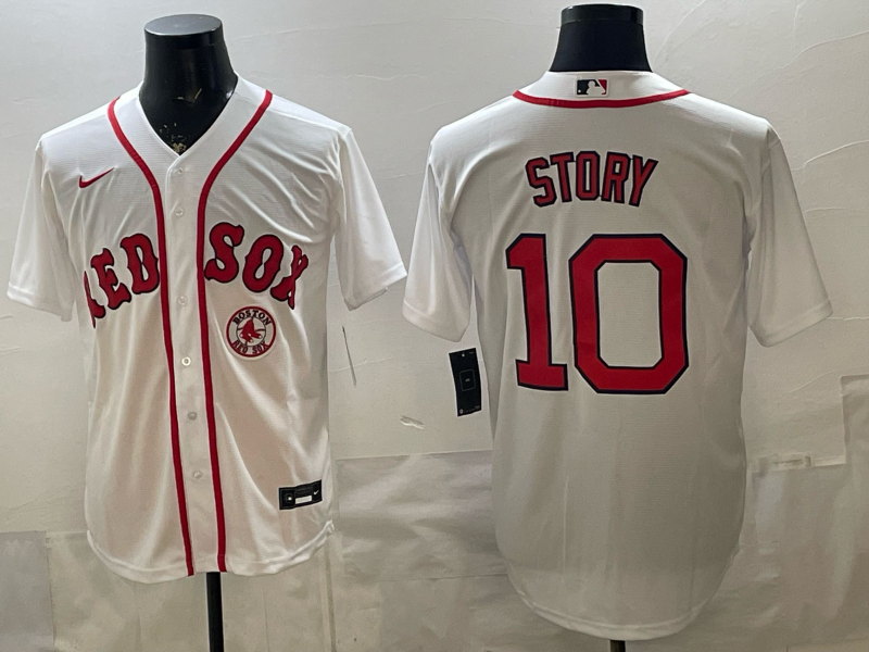 Men Boston Red Sox #10 Story white 2026 Nike MLB Jerseys 20260013